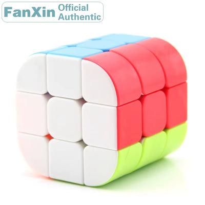 [Picube] Fanxin 3X3X3 Cylinder Magic Cube Column Professional Speed Puzzle Twisty Brain Antistress Educational Toys for Children