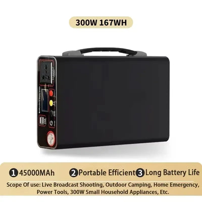 90Ah 300W 220V Lifepo4 Power Bank External Power Bank Home Outdoor Camping Laptop Power Supply System